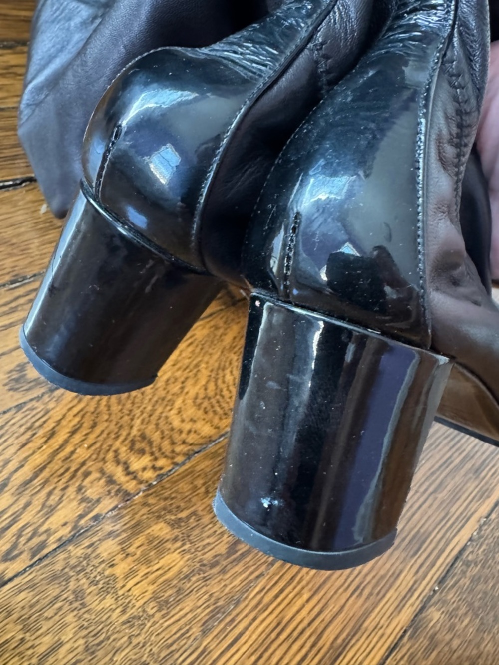 Chanel black leather Over-the-Knee Black Sock Boots - Women - Picture 13 of 16